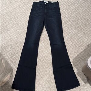 Frame Denim Dark Blue Flare Jeans